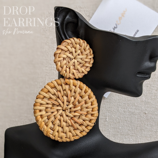Rattan Knit Earrings