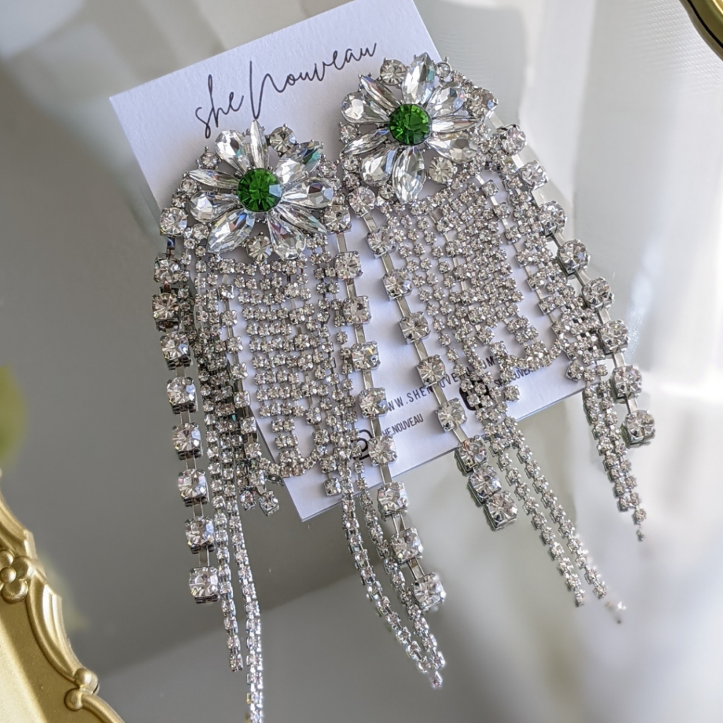 tassel bridal earrings
