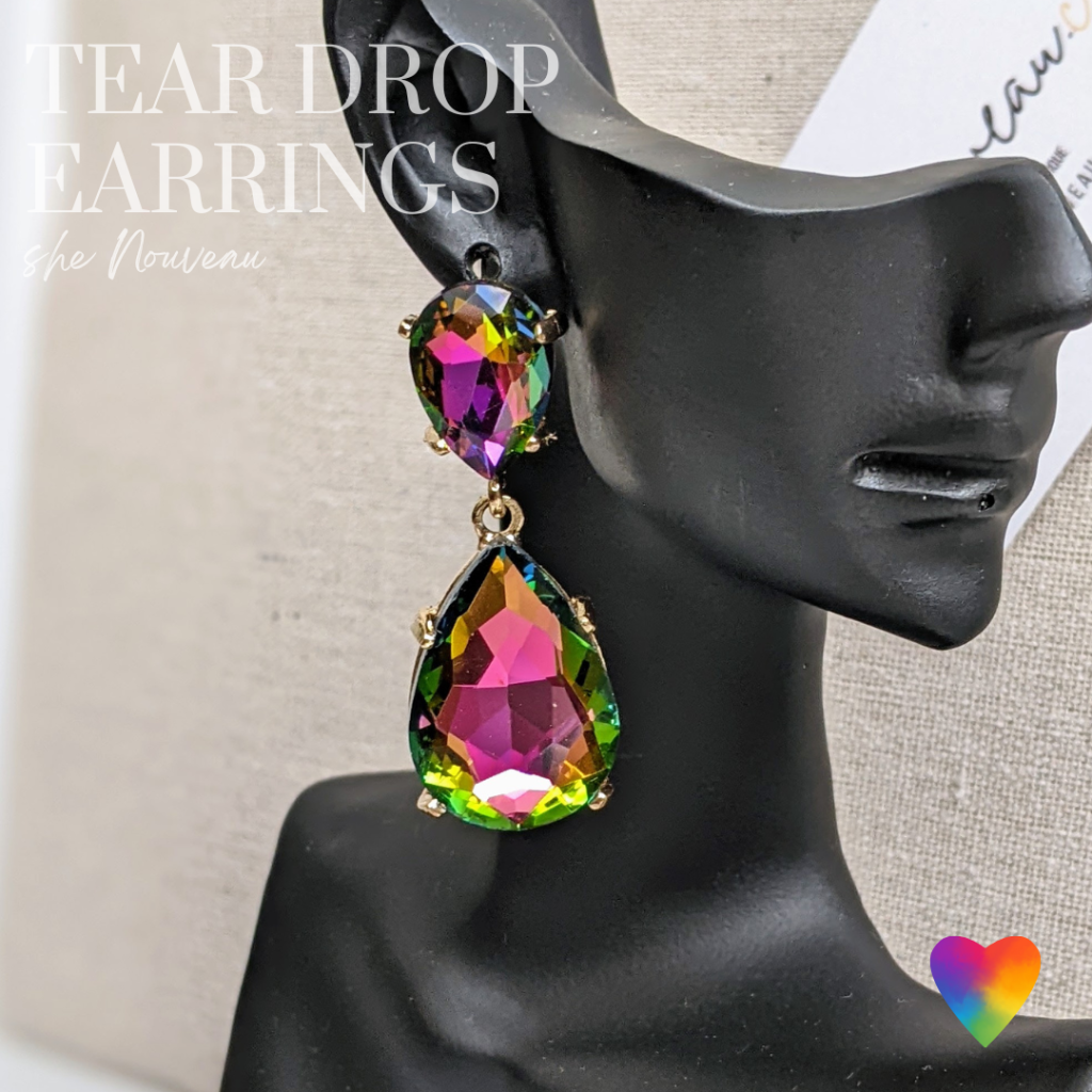 tear shape earrings
